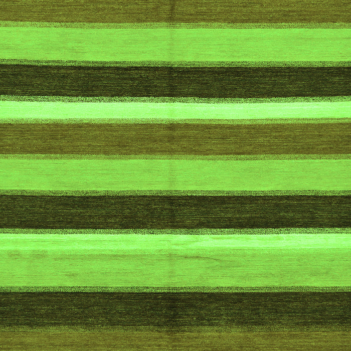 Square Abstract Green Modern Rug, abs227grn