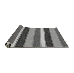 Sideview of Abstract Gray Modern Rug, abs227gry