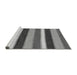 Sideview of Machine Washable Abstract Gray Modern Rug, wshabs227gry