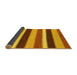 Sideview of Abstract Yellow Modern Rug, abs227yw