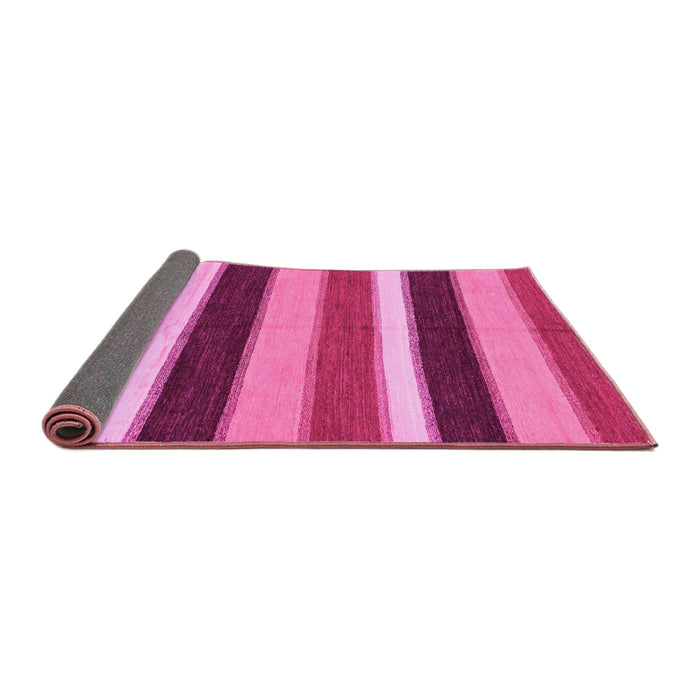 Sideview of Abstract Pink Modern Rug, abs227pnk
