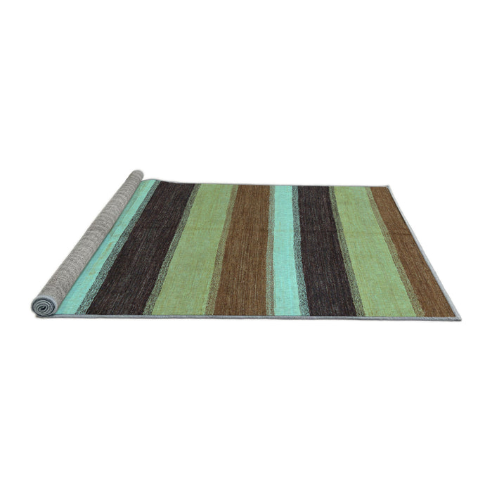 Sideview of Machine Washable Abstract Light Blue Modern Rug, wshabs227lblu