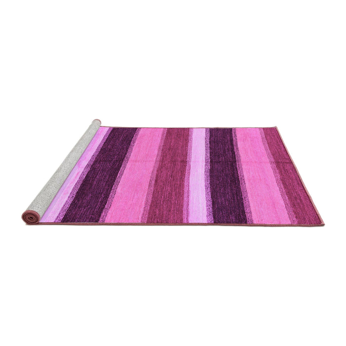 Sideview of Machine Washable Abstract Purple Modern Area Rugs, wshabs227pur