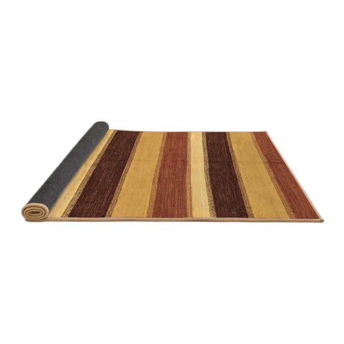 Sideview of Abstract Brown Modern Rug, abs227brn