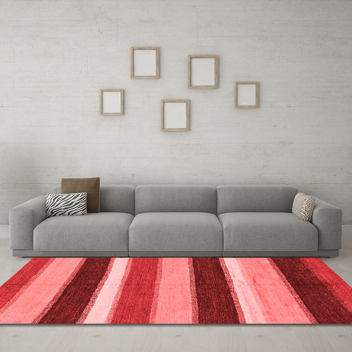 Modern Red Washable Rugs