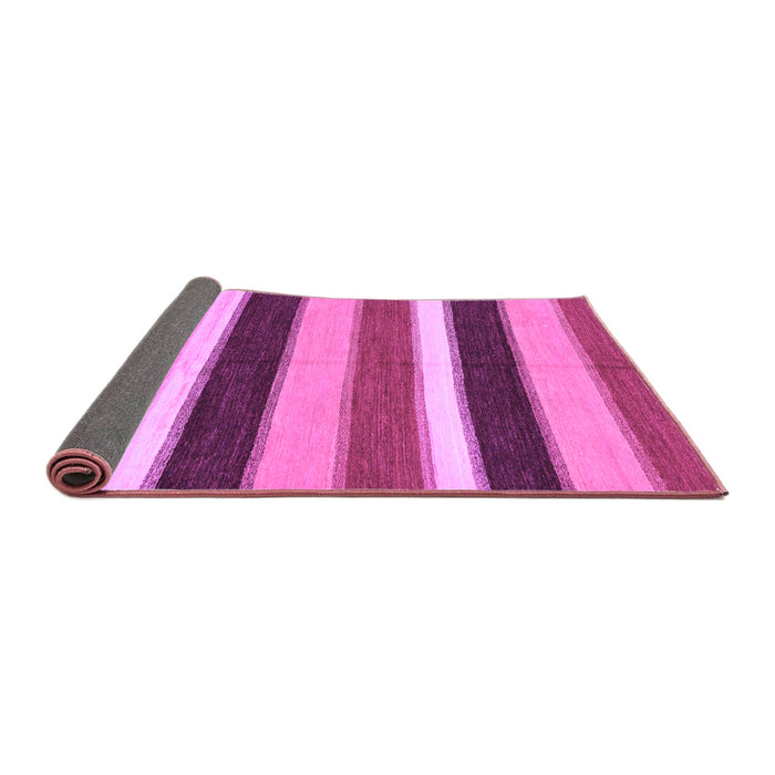 Sideview of Abstract Purple Modern Rug, abs227pur