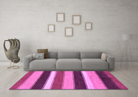 Machine Washable Abstract Purple Modern Rug, wshabs227pur