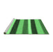 Sideview of Machine Washable Abstract Emerald Green Modern Area Rugs, wshabs227emgrn