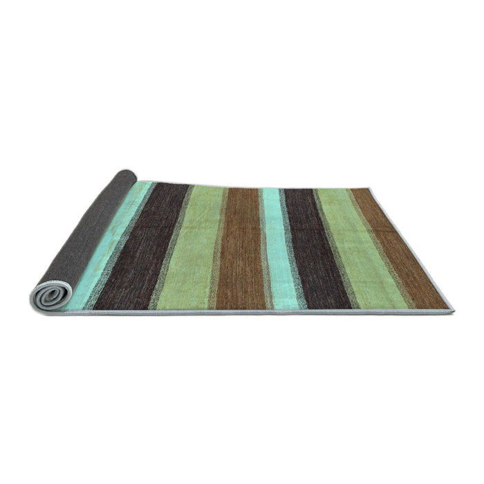 Sideview of Abstract Light Blue Modern Rug, abs227lblu
