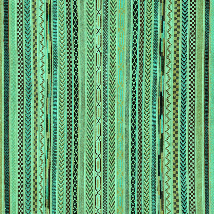 Square Abstract Turquoise Modern Rug, abs2280turq