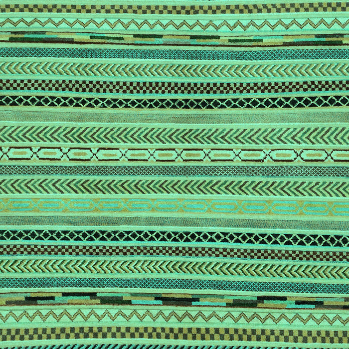 Machine Washable Abstract Turquoise Modern Area Rugs, wshabs2280turq