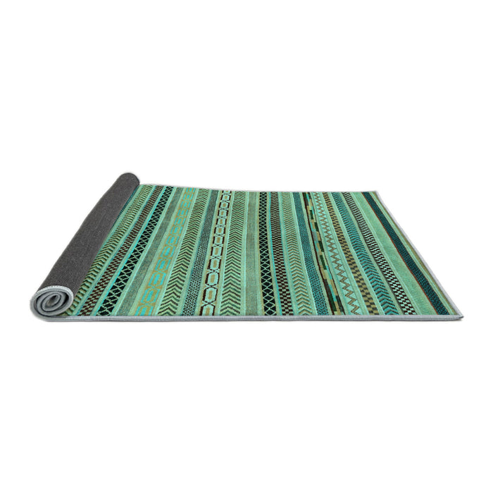 Sideview of Abstract Light Blue Modern Rug, abs2280lblu