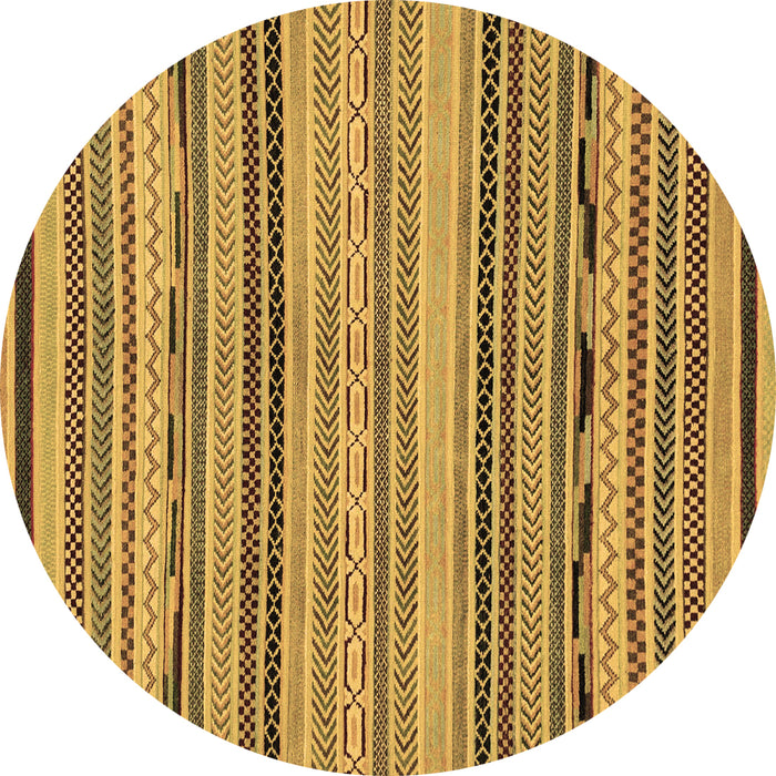 Round Machine Washable Abstract Brown Modern Rug, wshabs2280brn