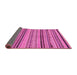 Sideview of Abstract Pink Modern Rug, abs2280pnk