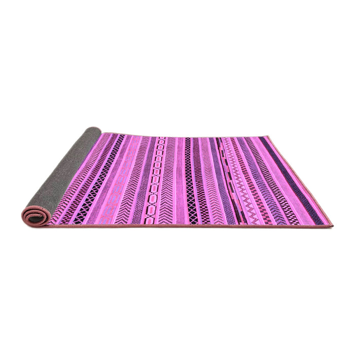 Sideview of Abstract Purple Modern Rug, abs2280pur