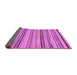 Sideview of Abstract Purple Modern Rug, abs2280pur