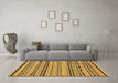 Machine Washable Abstract Brown Modern Rug in a Living Room,, wshabs2280brn