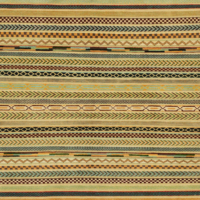 Square Machine Washable Abstract Gen Brown Yellow Rug, wshabs2280