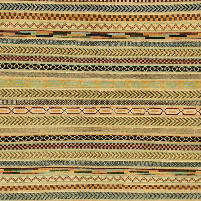 Machine Washable Abstract Gen Brown Yellow Rug, wshabs2280