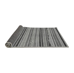 Sideview of Abstract Gray Modern Rug, abs2280gry