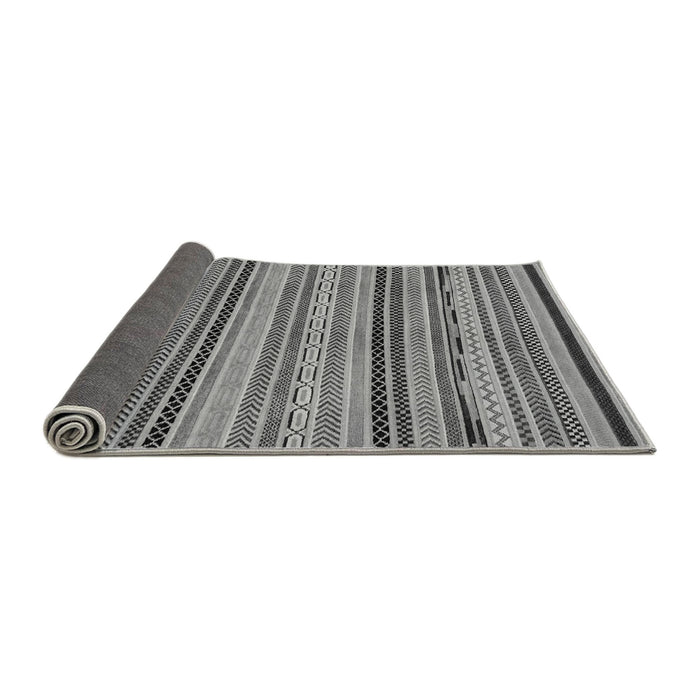 Sideview of Abstract Gray Modern Rug, abs2280gry