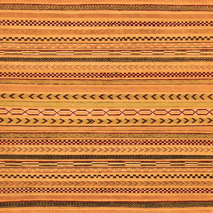 Square Machine Washable Abstract Orange Modern Area Rugs, wshabs2281org