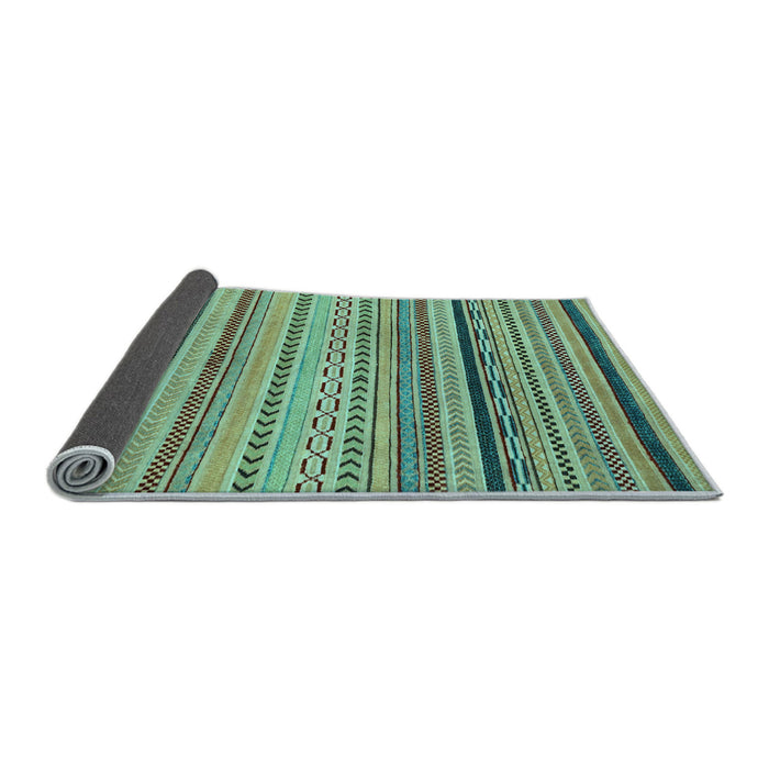 Sideview of Abstract Light Blue Modern Rug, abs2281lblu