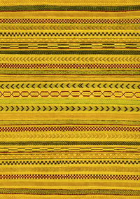 Abstract Yellow Modern Rug, abs2281yw