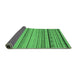 Sideview of Abstract Emerald Green Modern Rug, abs2281emgrn