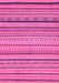 Machine Washable Abstract Pink Modern Rug, wshabs2281pnk