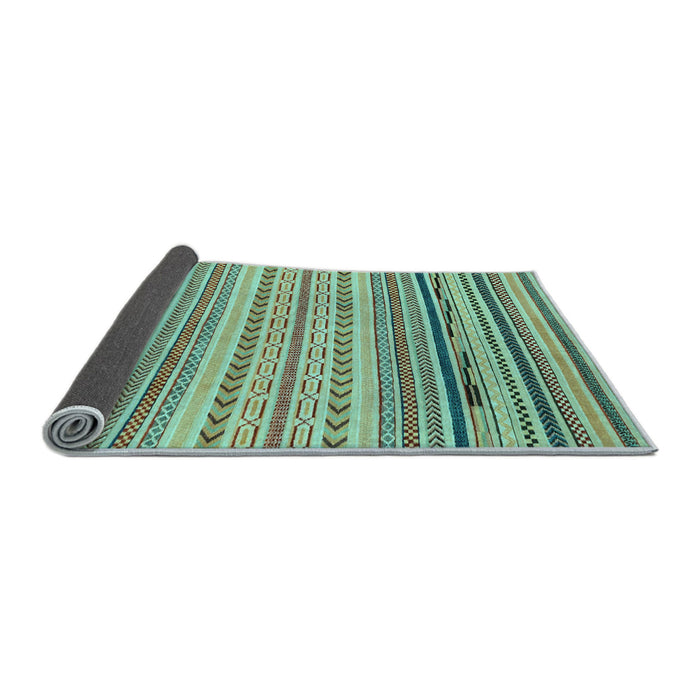 Sideview of Abstract Light Blue Modern Rug, abs2282lblu