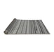 Sideview of Abstract Gray Modern Rug, abs2282gry