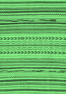 Abstract Emerald Green Modern Rug, abs2282emgrn