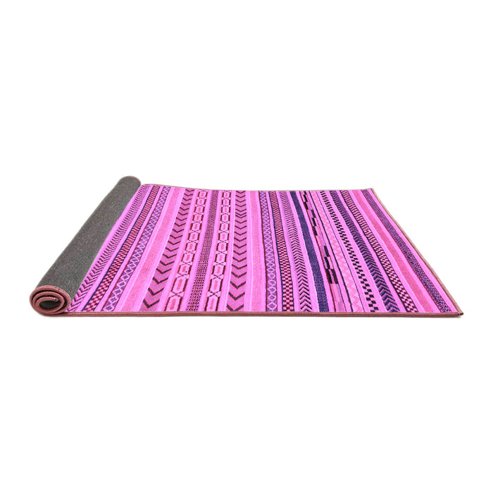 Sideview of Abstract Purple Modern Rug, abs2282pur
