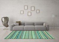 Machine Washable Abstract Light Blue Modern Rug, wshabs2282lblu