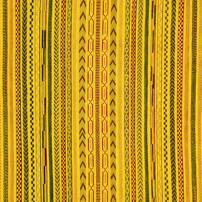 Square Abstract Yellow Modern Rug, abs2282yw