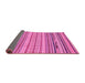 Sideview of Abstract Pink Modern Rug, abs2282pnk