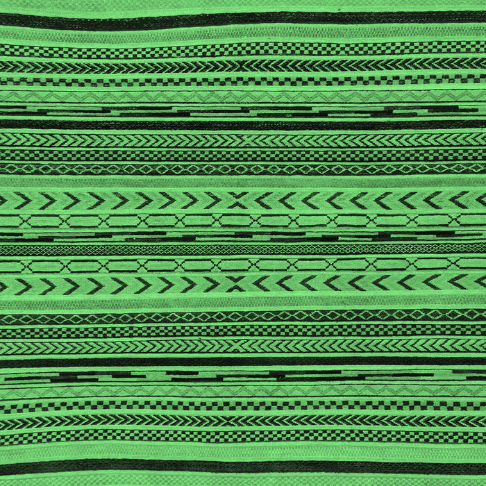 Square Abstract Emerald Green Modern Rug, abs2283emgrn