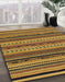 Abstract Yellow Modern Rug in Family Room, abs2283