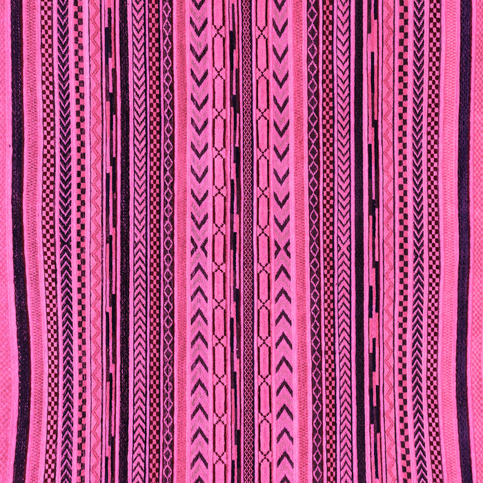 Square Machine Washable Abstract Pink Modern Rug, wshabs2283pnk