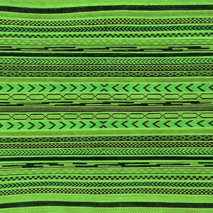 Square Machine Washable Abstract Green Modern Area Rugs, wshabs2283grn