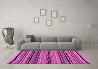 Machine Washable Abstract Purple Modern Rug, wshabs2283pur