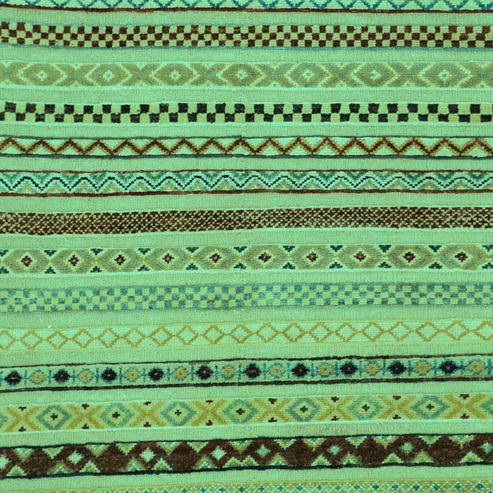 Machine Washable Abstract Turquoise Modern Area Rugs, wshabs2284turq