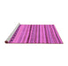 Sideview of Machine Washable Abstract Purple Modern Area Rugs, wshabs2284pur