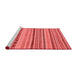 Modern Red Washable Rugs