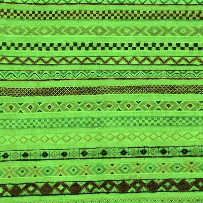 Machine Washable Abstract Green Modern Area Rugs, wshabs2284grn