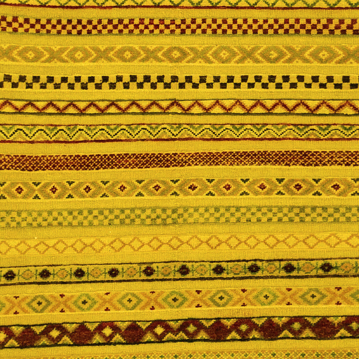 Machine Washable Abstract Yellow Modern Rug, wshabs2284yw