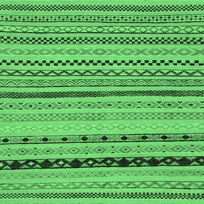 Square Abstract Emerald Green Modern Rug, abs2284emgrn