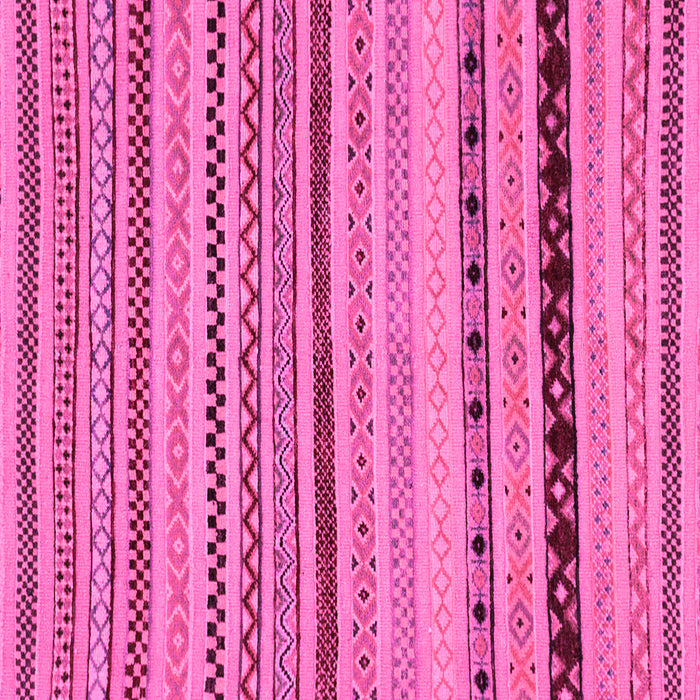 Square Machine Washable Abstract Pink Modern Rug, wshabs2284pnk