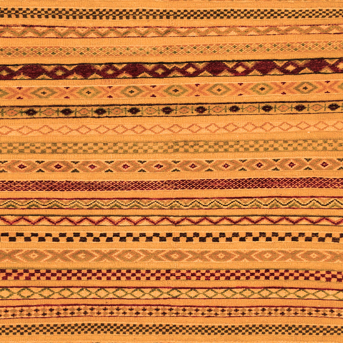 Square Abstract Orange Modern Rug, abs2284org